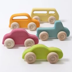 Grimm's Cars Slimline Wooden (Set Of 5)