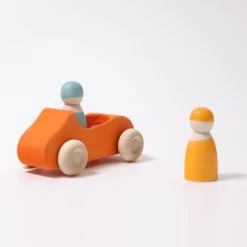 Grimm's Car Wooden Convertible (Large) - Orange -Playworld Shop 09308 2er Convertible v1 1
