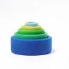 Grimm's Coloured Stacking Bowls - Ocean -Playworld Shop 10354 Schaelchensatz ozean