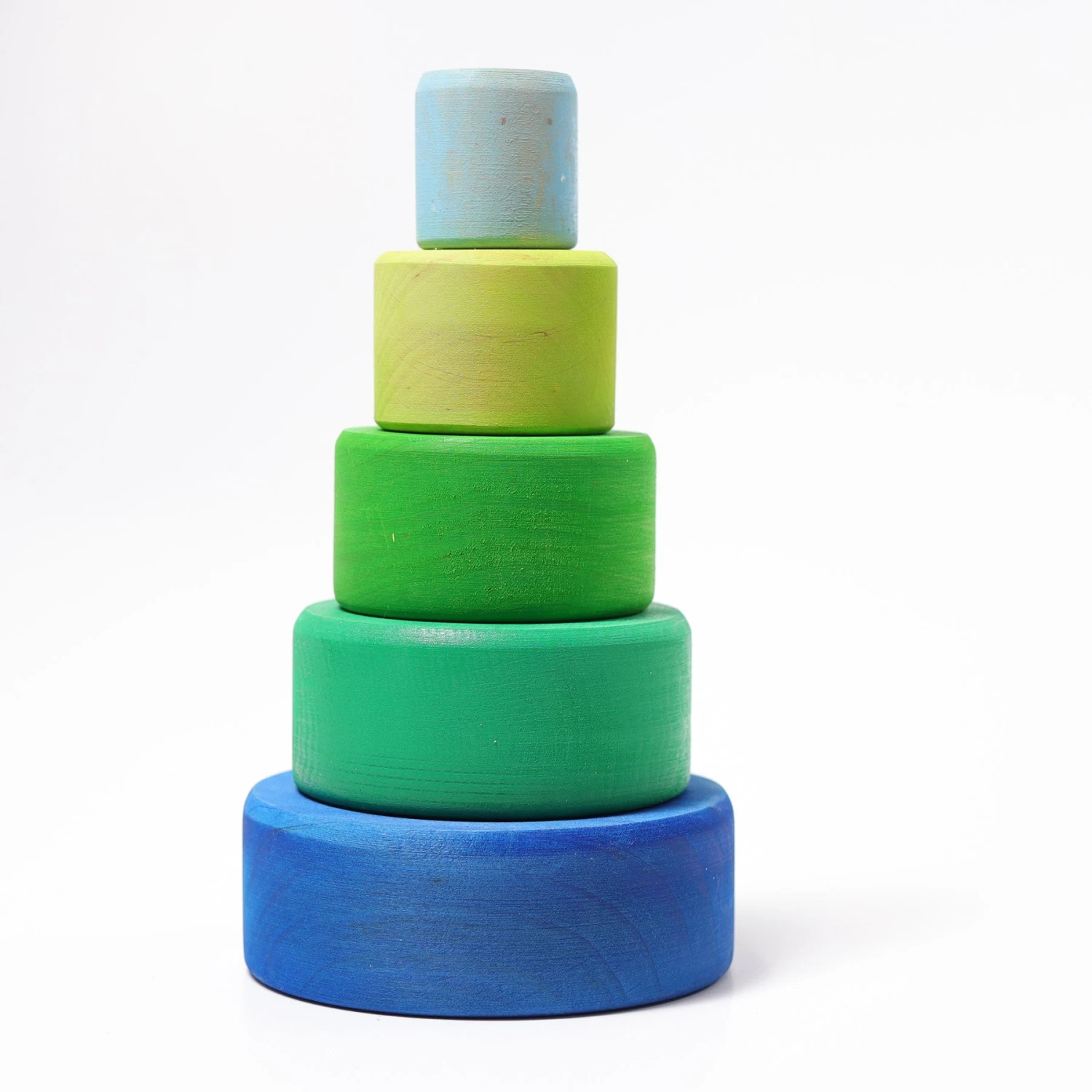 Grimm's Coloured Stacking Bowls - Ocean 4 Grimm's Coloured Stacking Bowls - Ocean - Image 2