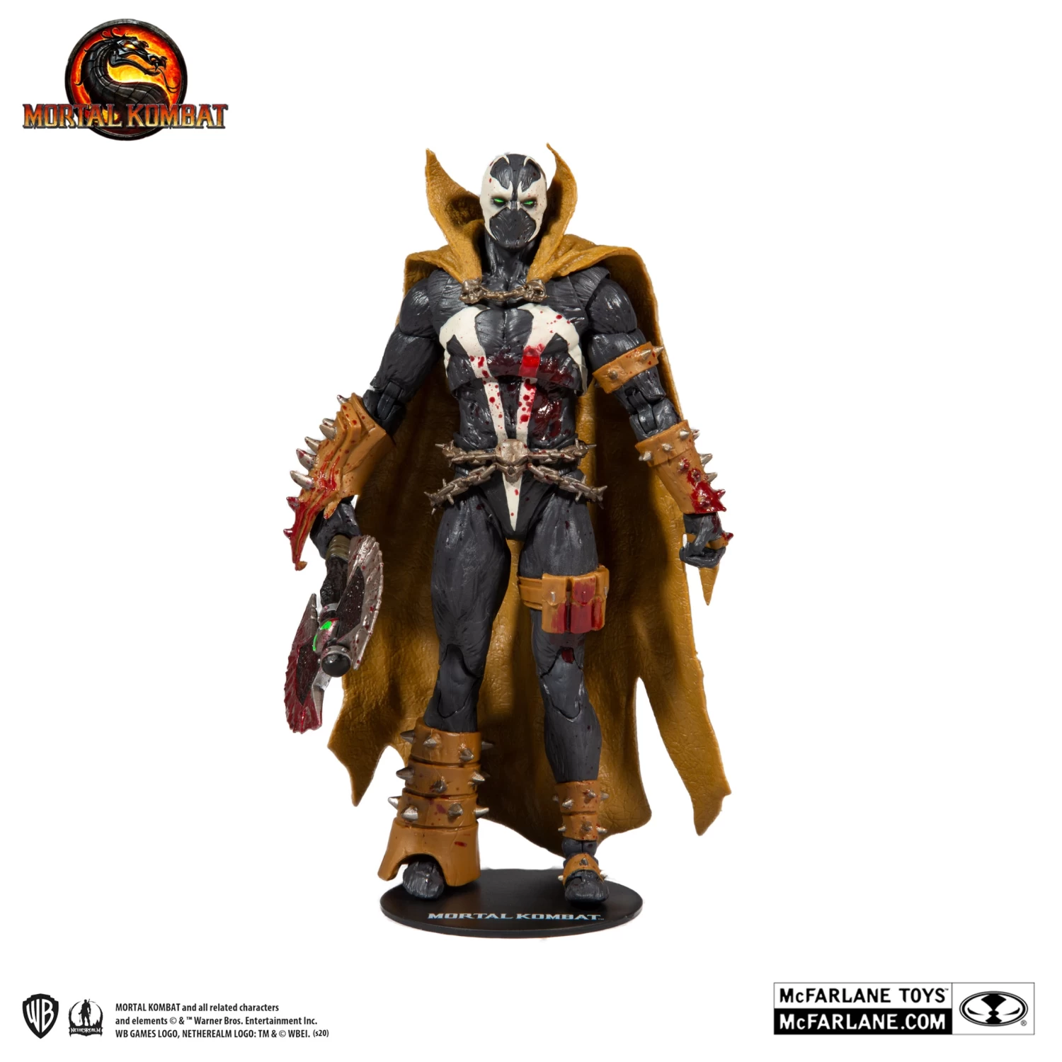 McFarlane Mortal Kombat - Spawn (Bloody McFarlane Classic Skin) 7” Scale Action Figure 7 McFarlane Mortal Kombat - Spawn (Bloody McFarlane Classic Skin) 7” Scale Action Figure - Image 5