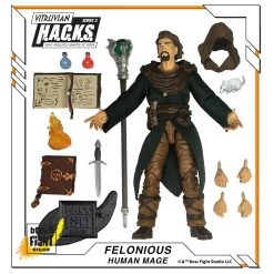 VITRUVIAN H.A.C.K.S. - Series 2 - FELONIOUS (Wandering Mage) - Black Robe