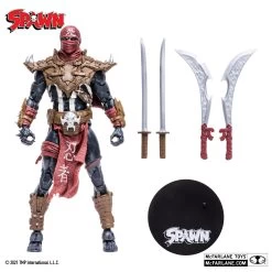 McFarlane Spawn - Ninja Spawn 7” Scale Action Figure -Playworld Shop 90152 SPAWN 7IN TOY WV3 NINJA SPAWN contents