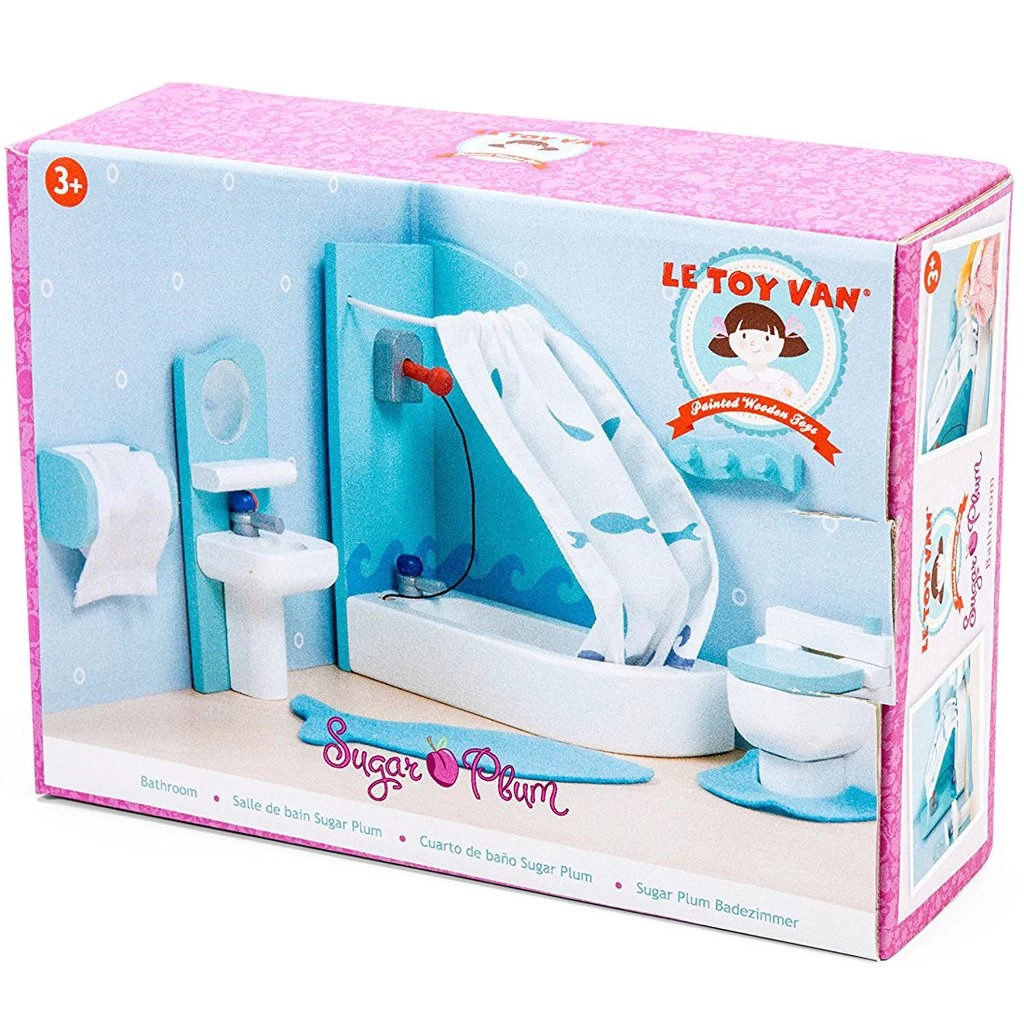 Le Toy Van Sugar Plum Bathroom Wooden Furniture Set 3 Le Toy Van Sugar Plum Bathroom Wooden Furniture Set
