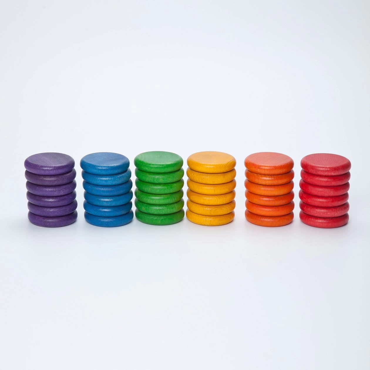 Grapat Coins 36 Pieces (6 Colours) - Wooden Toys 4 Grapat Coins 36 Pieces (6 Colours) - Wooden Toys - Image 2