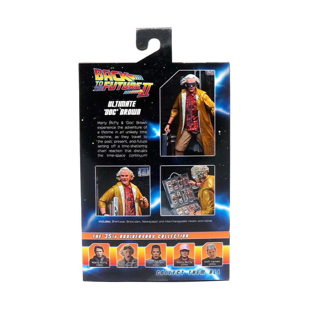 Back To The Future II BTTF 2 - Doc Brown Ultimate 7" Action Figure 10 Back To The Future II BTTF 2 - Doc Brown Ultimate 7" Action Figure - Image 8
