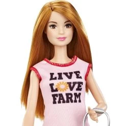 MATTEL Barbie - Chicken Farmer 17 MATTEL Barbie - Chicken Farmer -Playworld Shop BarbieChickenFarmerclose up