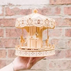 Kigumi - Spinning Carousel Plywood Puzzle