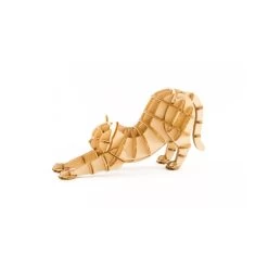 Kigumi Stretching Cat Plywood Puzzle 7 Kigumi Stretching Cat Plywood Puzzle -Playworld Shop Catstretch