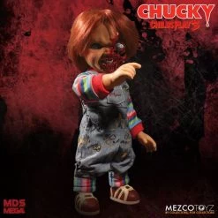 Child's Play 3 - Talking Pizza Face Chucky 15" Mega Figure By Mezco -Playworld Shop Child sPlay3TalkingChucky5