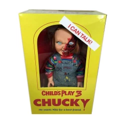 Child's Play 3 - Talking Pizza Face Chucky 15" Mega Figure By Mezco