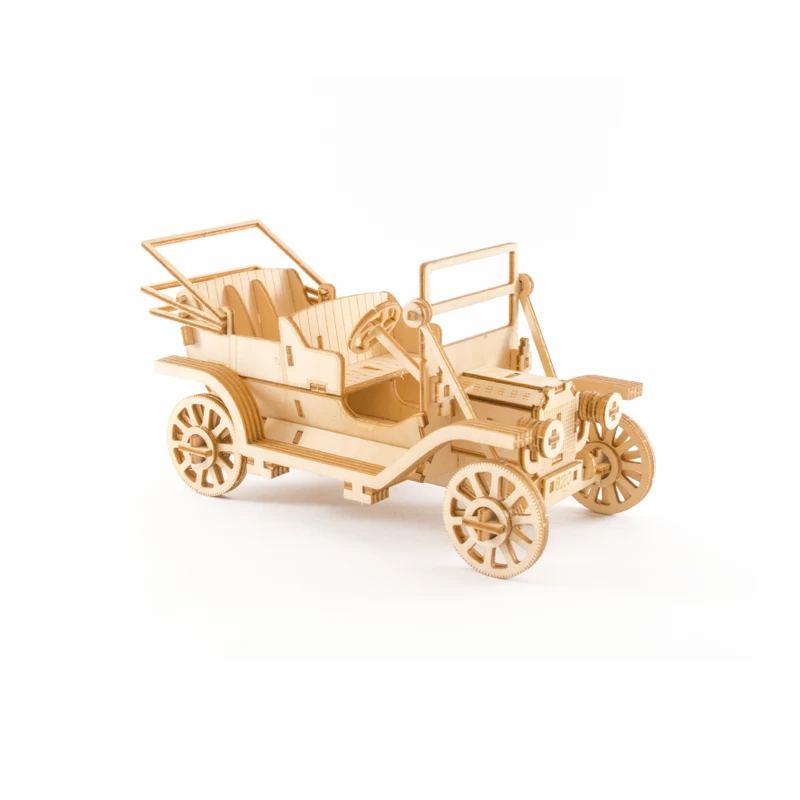 Kigumi - Classic Car 3D Plywood Puzzle Smart Phone Holder 4 Kigumi - Classic Car 3D Plywood Puzzle Smart Phone Holder - Image 2