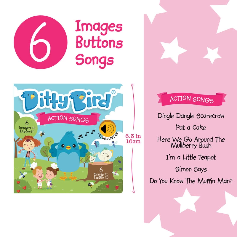 Ditty Bird - Action Songs Musical Board Book 4 Ditty Bird - Action Songs Musical Board Book - Image 2
