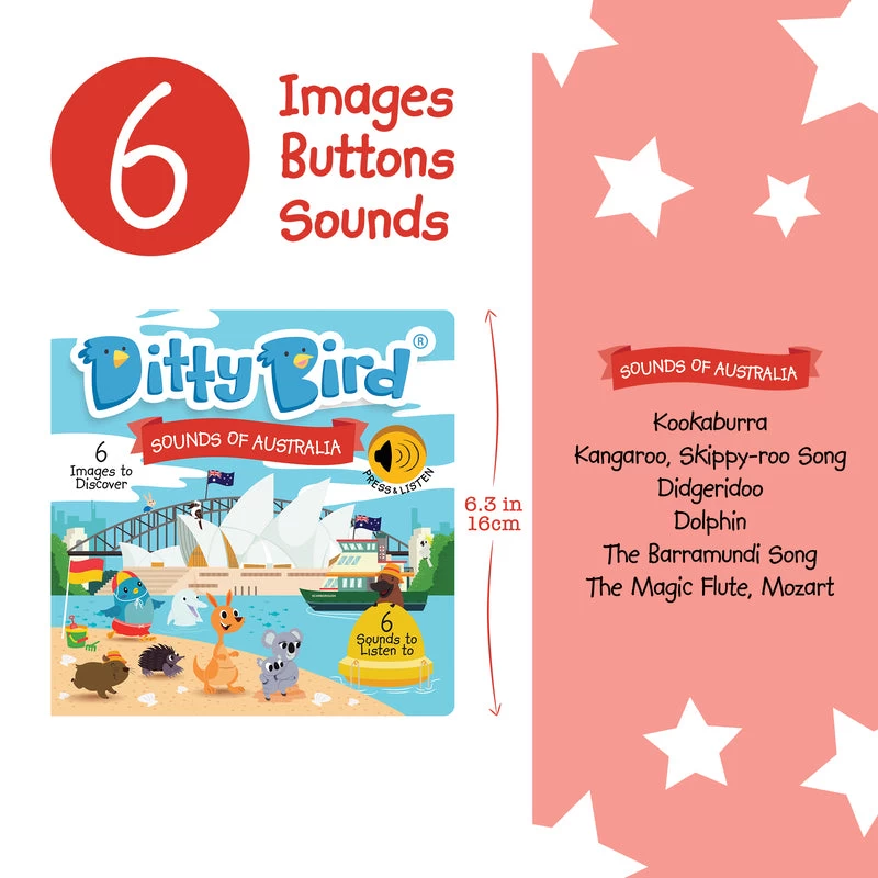 Ditty Bird - Sounds Of Australia Musical Board Book 4 Ditty Bird - Sounds Of Australia Musical Board Book - Image 2