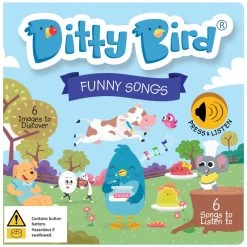 Ditty Bird - Funny Songs Musical Board Book 11 Ditty Bird - Funny Songs Musical Board Book -Playworld Shop DB9274FunnySongsDittyBird