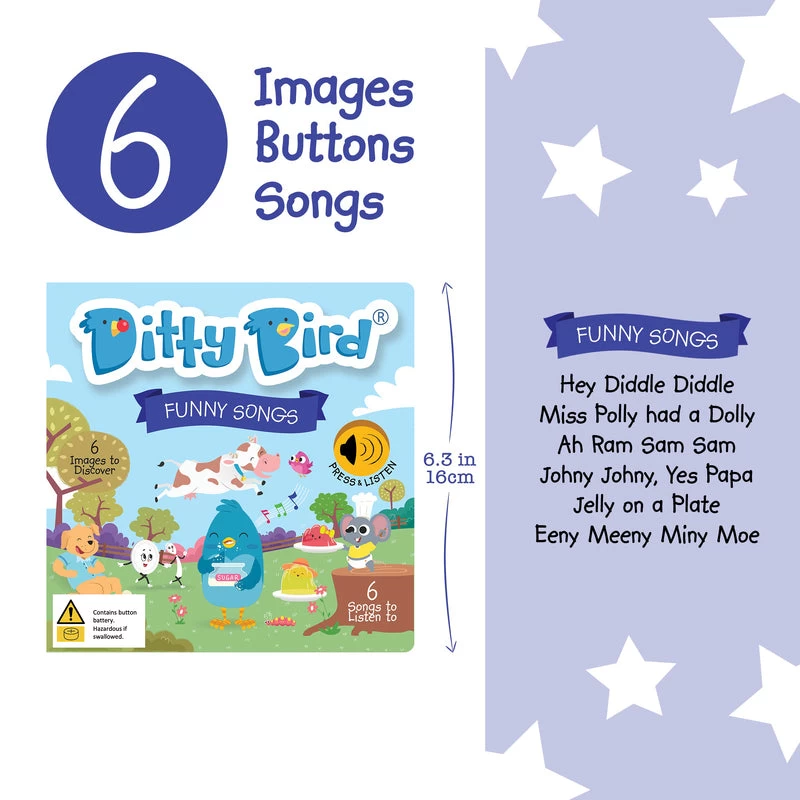 Ditty Bird - Funny Songs Musical Board Book 4 Ditty Bird - Funny Songs Musical Board Book - Image 2