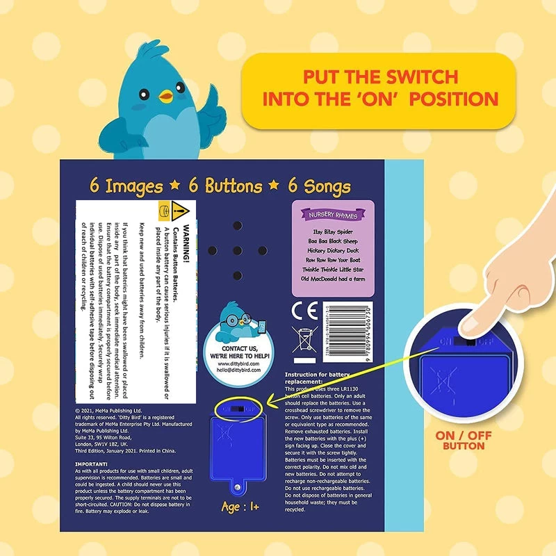 Ditty Bird - Funny Songs Musical Board Book 6 Ditty Bird - Funny Songs Musical Board Book - Image 4