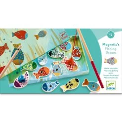 Djeco - Classic Wooden Magnetic Fishing - Dream Fishes 2+