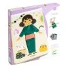 Djeco - Wooden Dressing Game - Fabric Dress Up Doll -Playworld Shop DJ1668box