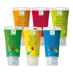 Djeco Finger Paint Paints Tubes - Vivid Colours X 6 -Playworld Shop DJ8860 3