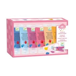 Djeco Finger Paint Paints Tubes - Sweet Colours X 6