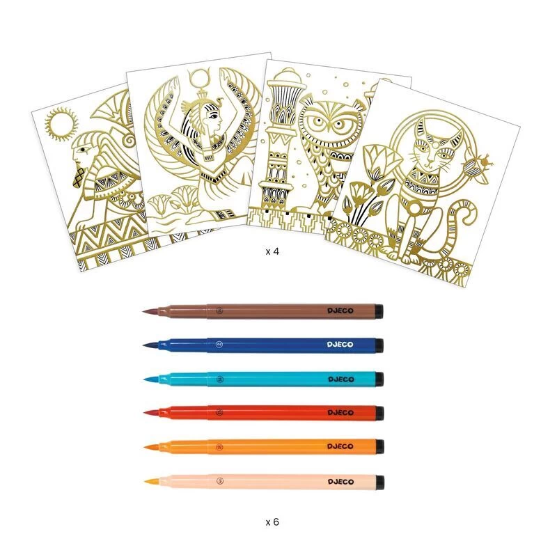 Djeco - Artistic Colouring - Egypt 4 Djeco - Artistic Colouring - Egypt - Image 2