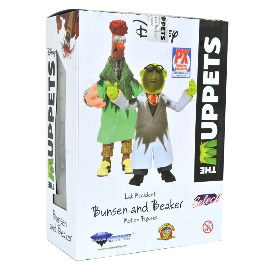 Diamond Select Muppets - Bunsen & Beaker SDCC 2021 Deluxe Action Figures Set 6 Diamond Select Muppets - Bunsen & Beaker SDCC 2021 Deluxe Action Figures Set - Image 4