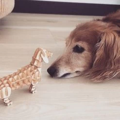 Kigumi - Dachshund Plywood Puzzle -Playworld Shop Dachshund3