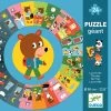 Djeco Puzzle - Giant Circle Through The Day 24pc 3+ -Playworld Shop DayPuzzleBox