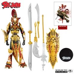 McFarlane SPAWN - Mandarin Spawn Deluxe 7" Action Figure 9 McFarlane SPAWN - Mandarin Spawn Deluxe 7" Action Figure -Playworld Shop DeluxeSpawncontents
