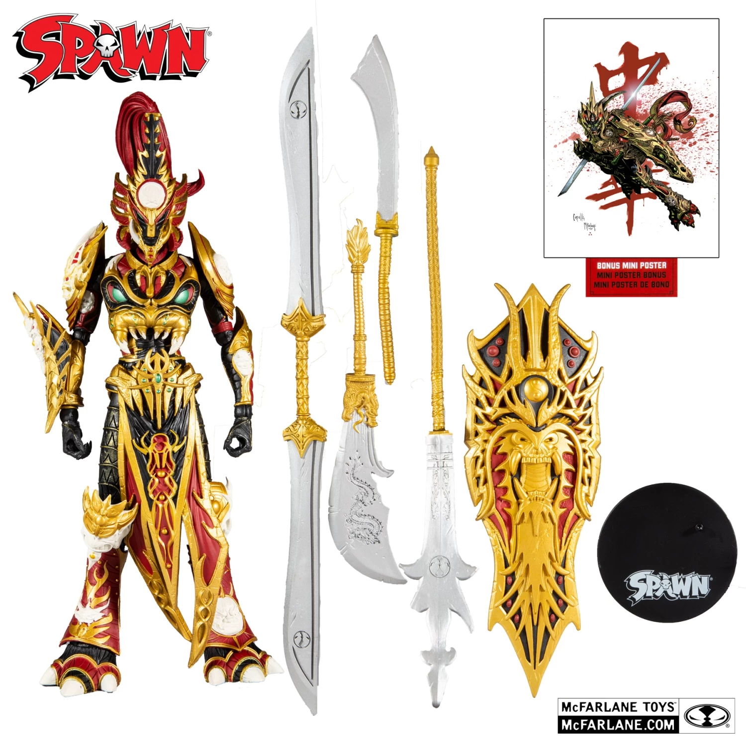 McFarlane SPAWN - Mandarin Spawn Deluxe 7" Action Figure 5 McFarlane SPAWN - Mandarin Spawn Deluxe 7" Action Figure - Image 3