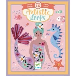 Djeco - Artistic Loops With Ribbons - Mermaids -Playworld Shop DjecoArtisticLoopsMermaids