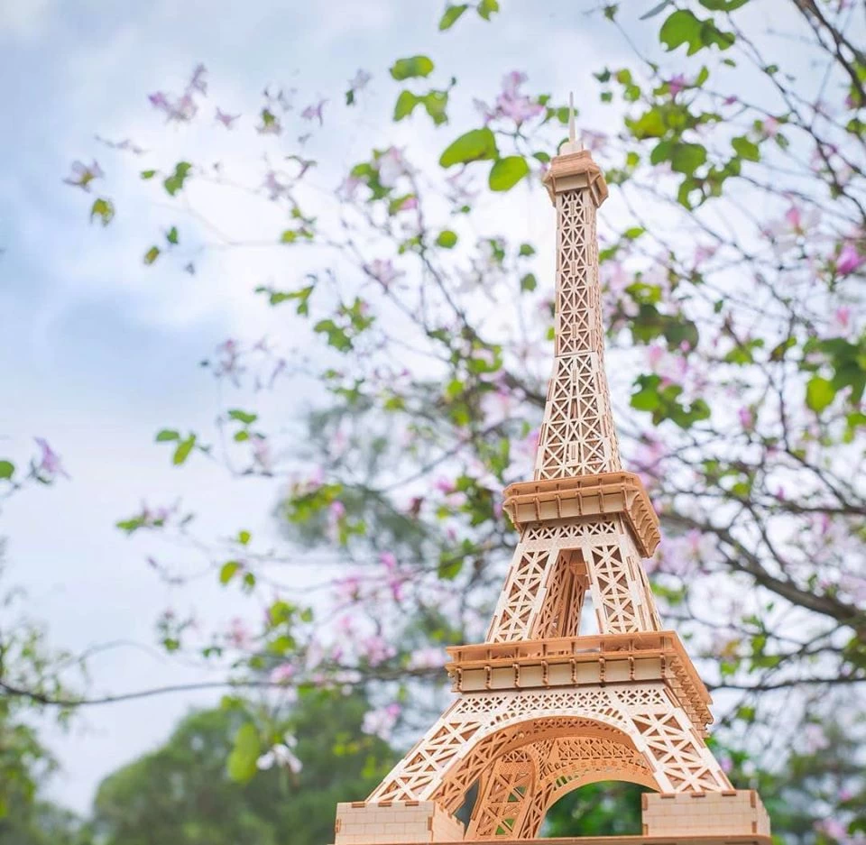 Kigumi - Eiffel Towel Large Plywood Puzzle 2 Kigumi - Eiffel Towel Large Plywood Puzzle