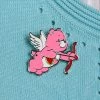 Erstwilder X Care Bears - Love-A-Lotâ„¢ Bear Cupid Enamel Pin 1 Erstwilder X Care Bears - Love-A-Lotâ„¢ Bear Cupid Enamel Pin -Playworld Shop ErstwilderxCareBearsLoveALotCupidEnamelPinModelPink