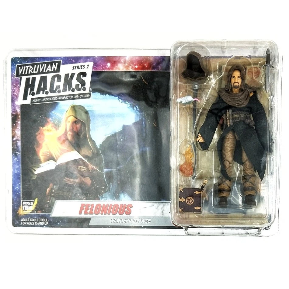 VITRUVIAN H.A.C.K.S. - Series 2 - FELONIOUS (Wandering Mage) - Black Robe 4 VITRUVIAN H.A.C.K.S. - Series 2 - FELONIOUS (Wandering Mage) - Black Robe - Image 2