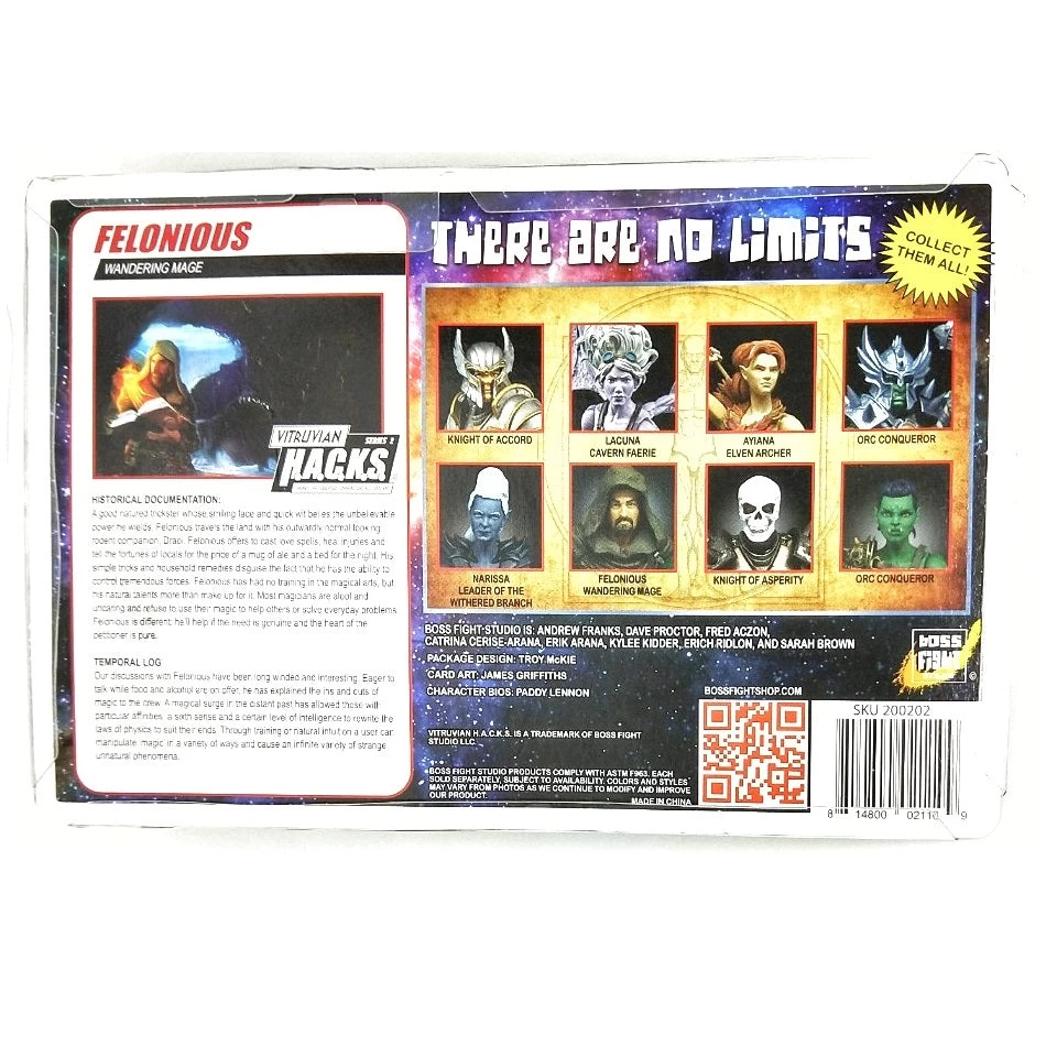 VITRUVIAN H.A.C.K.S. - Series 2 - FELONIOUS (Wandering Mage) - Black Robe 5 VITRUVIAN H.A.C.K.S. - Series 2 - FELONIOUS (Wandering Mage) - Black Robe - Image 3