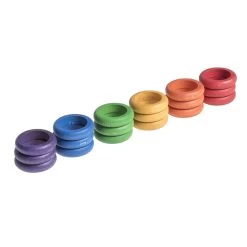 Grapat Rings 18 Pieces (6 Colours) - Wooden Toys 5 Grapat Rings 18 Pieces (6 Colours) - Wooden Toys -Playworld Shop GrapatRings