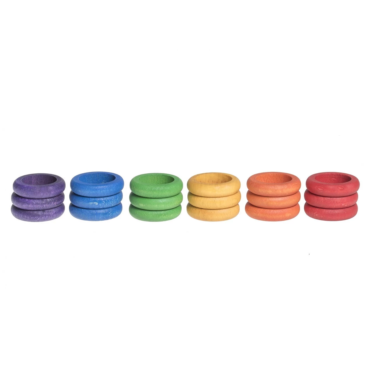 Grapat Rings 18 Pieces (6 Colours) - Wooden Toys 3 Grapat Rings 18 Pieces (6 Colours) - Wooden Toys