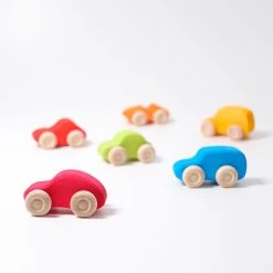 Grimm's Cars Rainbow Colours (Set Of 6) -Playworld Shop Grimms cars Coloured 1