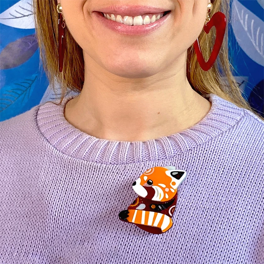 Erstwilder X Pete Cromer (Wildlife Part 1) - The Rakish Red Panda Brooch 4 Erstwilder X Pete Cromer (Wildlife Part 1) - The Rakish Red Panda Brooch - Image 2
