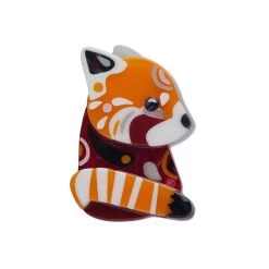 Erstwilder X Pete Cromer (Wildlife Part 1) - The Rakish Red Panda Mini Brooch