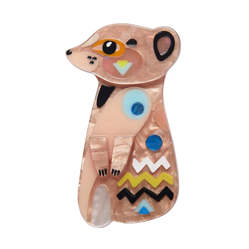 Erstwilder X Pete Cromer (Wildlife Part 2) - The Masterful Meerkat Brooch 3 Erstwilder X Pete Cromer (Wildlife Part 2) - The Masterful Meerkat Brooch