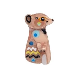 Erstwilder X Pete Cromer (Wildlife Part 2) - The Masterful Meerkat Mini Brooch