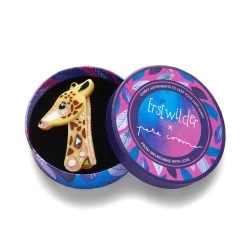 Erstwilder X Pete Cromer (Wildlife Part 2) - The Genteel Giraffe Brooch -Playworld Shop HL 011AK1BH04TheGenteelGiraffeBrooch 3