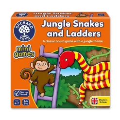 Orchard Toys - Jungle Snakes And Ladders Mini Game 4-7yo