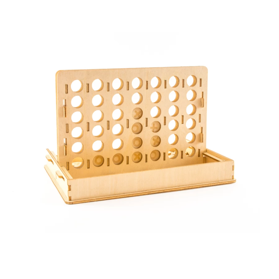 Kigumi - Four In A Row 3D Wooden Puzzle Game 4 Kigumi - Four In A Row 3D Wooden Puzzle Game - Image 2