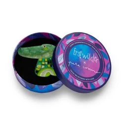Erstwilder X Pete Cromer (Wildlife Part 1) - The Big Saltie Croc Brooch -Playworld Shop LDE 018AK1BH17TheBigSaltieCrocBrooch 3