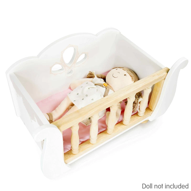 Le Toy Van Honeybake Wooden Doll Cot 6 Le Toy Van Honeybake Wooden Doll Cot - Image 4