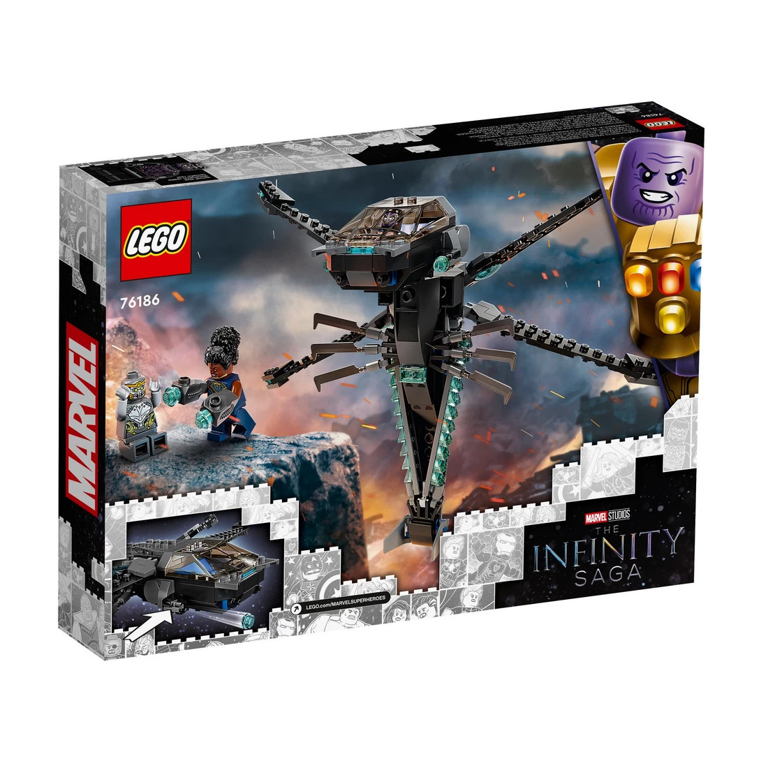 Lego - 76186 Marvel Black Panther Dragon Flyer 7 Lego - 76186 Marvel Black Panther Dragon Flyer - Image 5