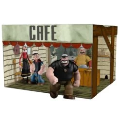 Mezco POPEYE 5-Points Deluxe Box Set (4 Figures + Playset)